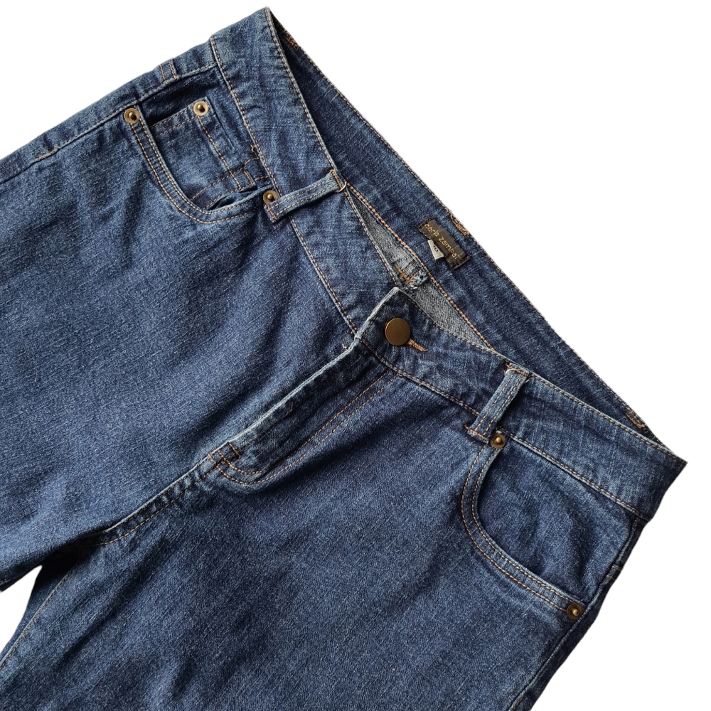 Vintage Carla Zampatti 10 Women's Bootcut Denim Blue Jeans - Picture 7 of 10